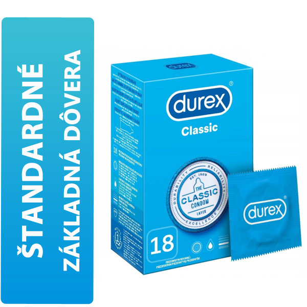 Durex Classic krabička CZ distribuce 18 ks