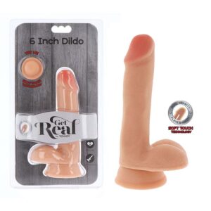 Get Real Dual Density 6 Inch with balls dildo s přísavkou