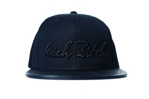 RICH BITCH SNAPBACK BLACK CAP