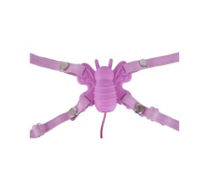 Vibrátor pripínací motýlik - pink
